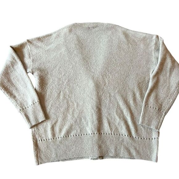 Torrid Knit Soft Long Sleeve Button Front V-Neck Cardigan Sweater Cream Size 0 - Picture 5 of 5